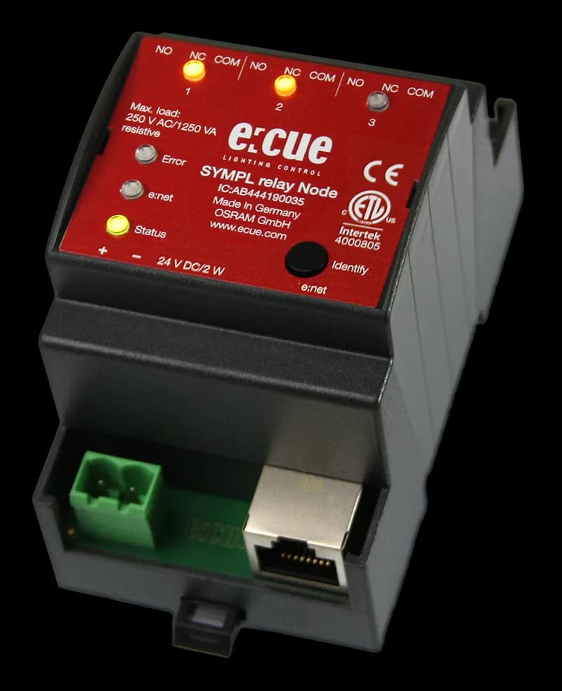 e:cue SYMPL relay Node