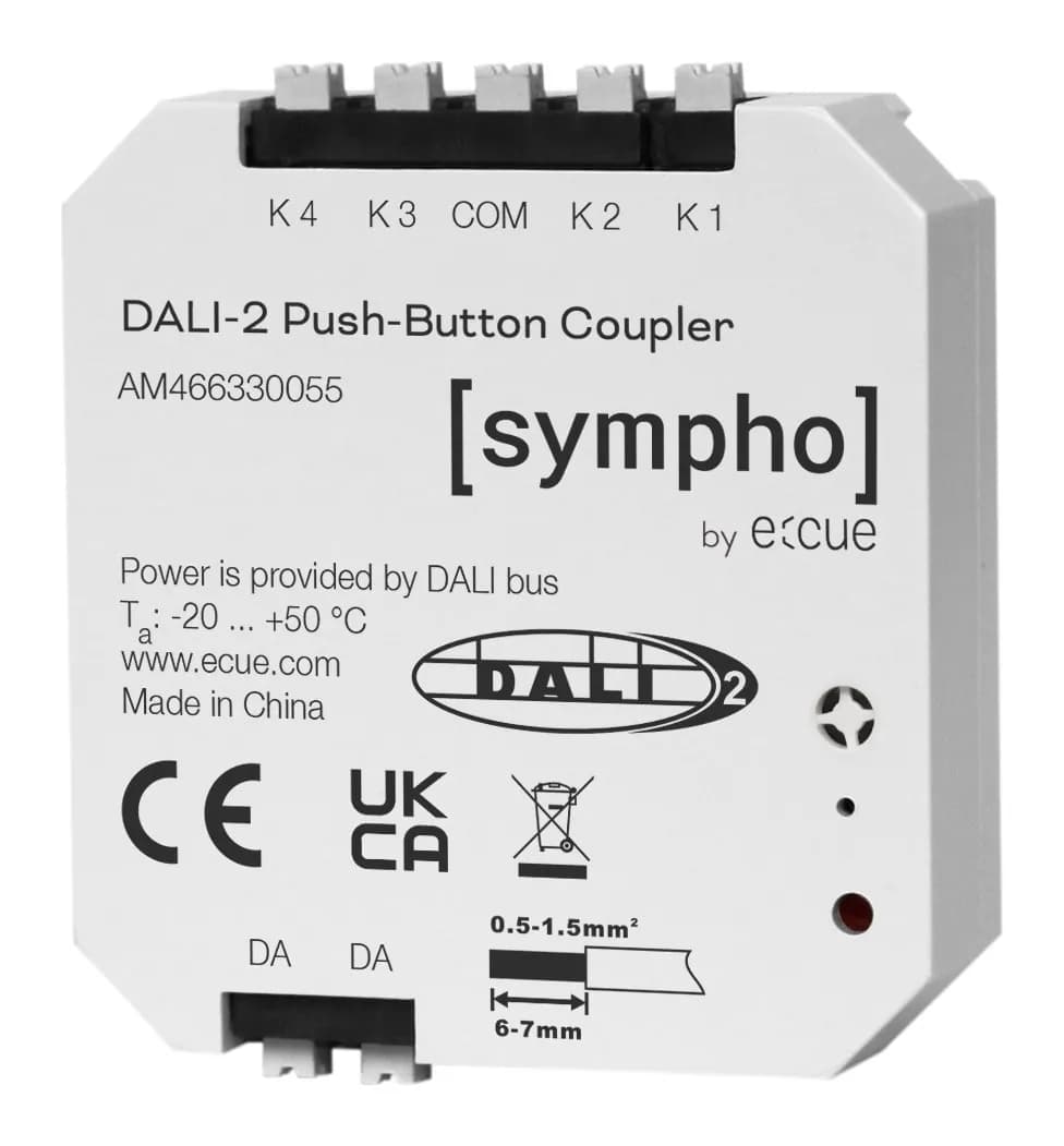 Traxon e:cue DALI-2 Push-Button Coupler